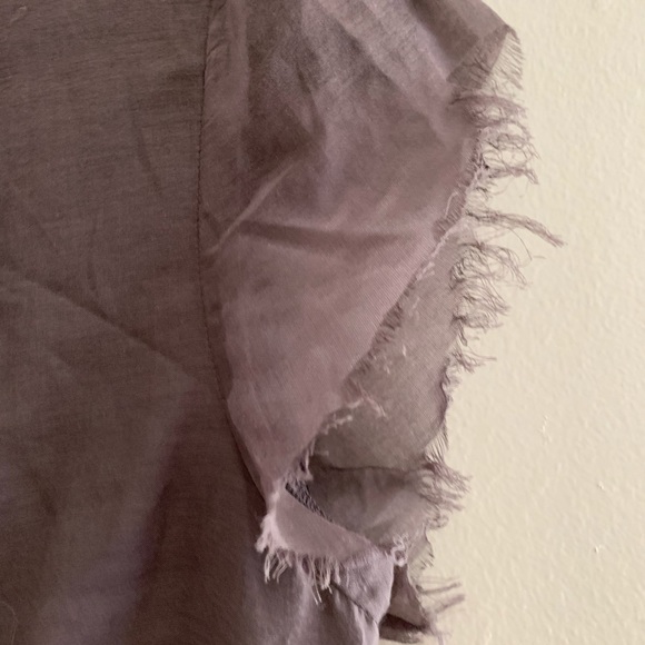 Antik Batik beaded embroidered raw hem top - Picture 6 of 8